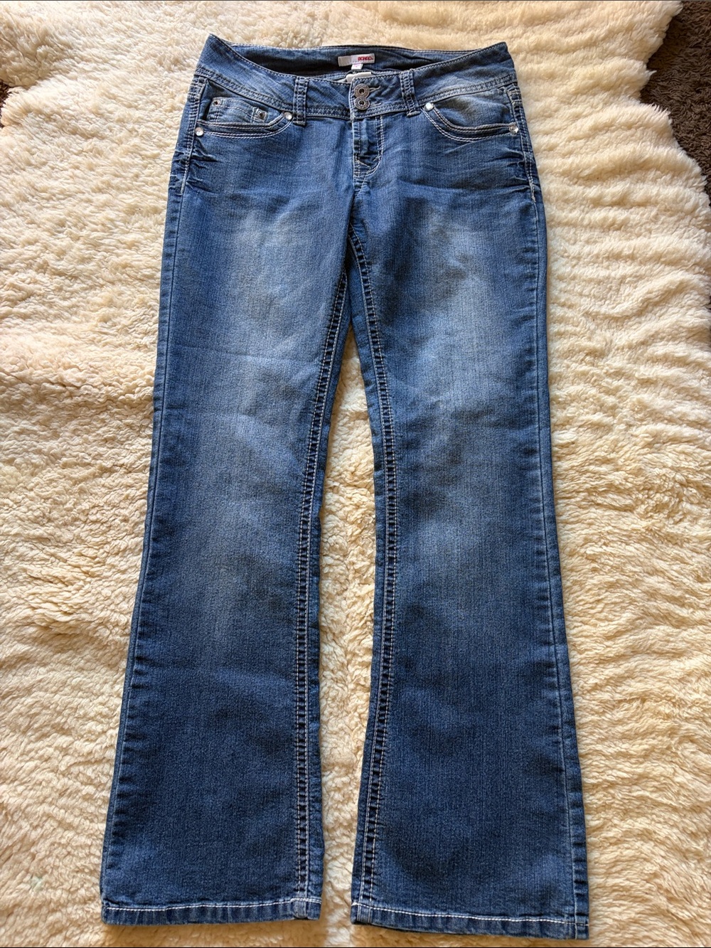 Y2K BONGO Blue Washed Flare Jeans